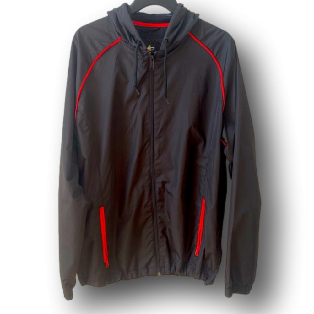 Mens Athletic Windbreaker Track Jacket - Size Medium